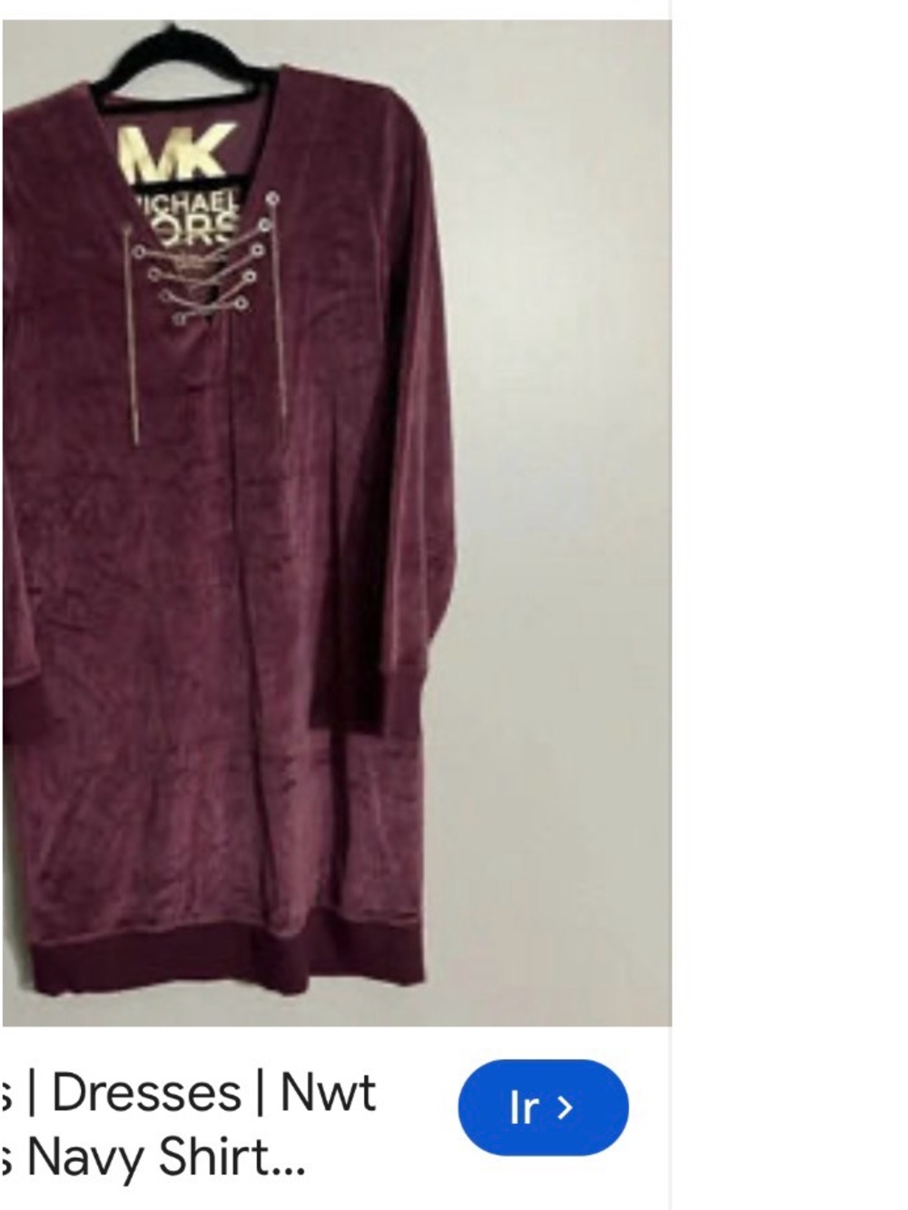 Michael Kors Men's Lace-Up V-Neck Velvet Sweater - Plum